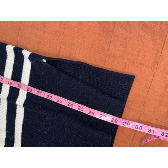 EverlaneThe Brexon Striped Sleeveless Turtleneck Ribbed Shirt Sweater Small Wome - Picture 8 of 9